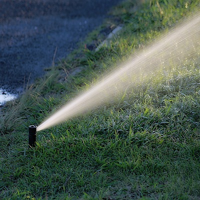 Rubinetto di irrigazione di un prato